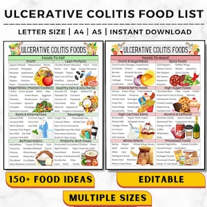 Ulcerative Colitis Diet Plan, Ulcerative Colitis Food List, IBD Diet Plan, Anti-Inflammatory, Low Fat Low Fiber Foods For Gut Health