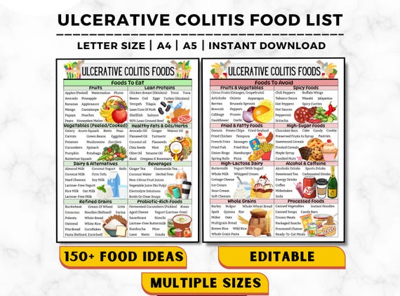 Ulcerative Colitis Diet Plan, Ulcerative Colitis Food List, IBD Diet Plan, Anti-Inflammatory, Low Fat Low Fiber Foods For Gut Health