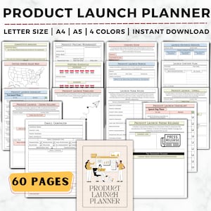 Product Launch Planner, Product Marketing, Course Marketing Plan, Course Launch Planner, Promotion, Launch Timeline, Product Launch Strategy