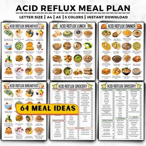 Piano alimentare per il reflusso acido, lista degli alimenti per il reflusso acido, dieta per il GERD, dieta per il reflusso acido, alimenti a bassa acidità, gastrite, bruciore di stomaco, lista della spesa per il reflusso acido