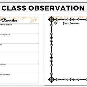 Yoga Teacher Class Planner Printable Bundle, Fillable Yoga Sequencing ...