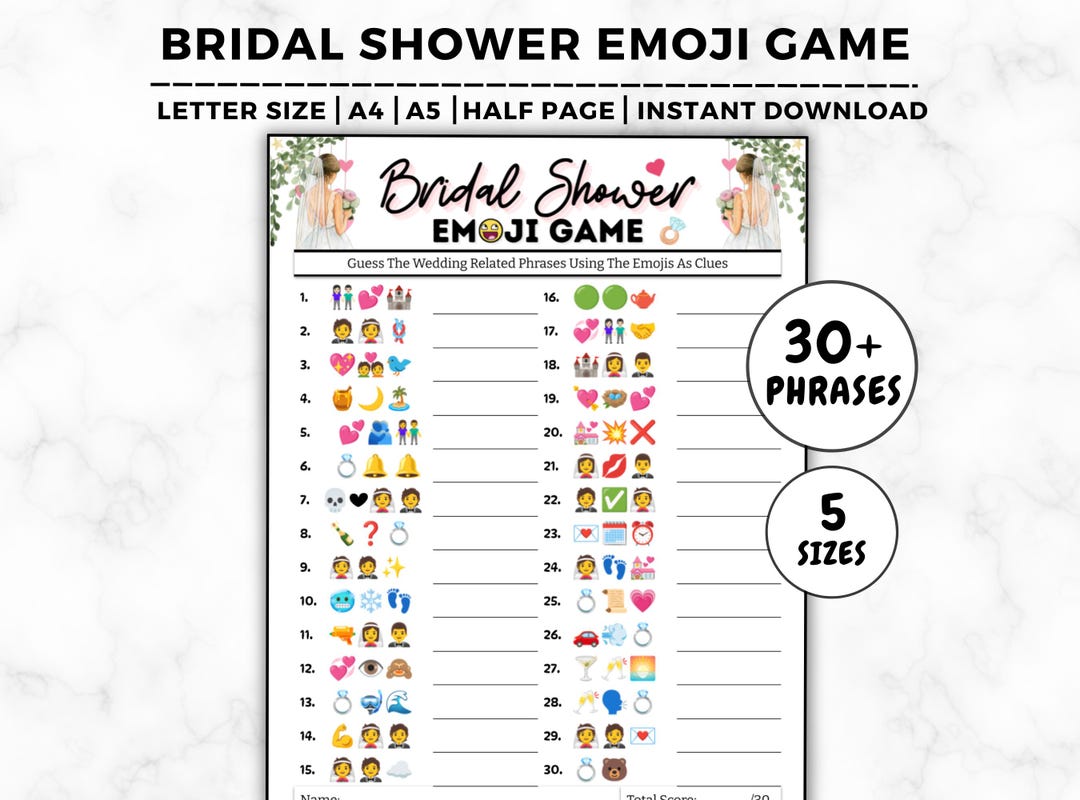 Bridal Shower Emoji Pictionary Game Weddingbridal Shower Emoji Bridal Il 1080xN.6576749544 N9fm
