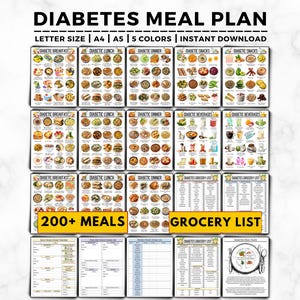 Diabetes Meal Plan, Diabetic Food Chart, Diabetic Meal Plan, Diabetes Grocery List, Diabetic Food List, Diabetes Meal Planner, Diabetic Diet