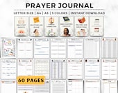 Prayer Journal, Bible Study, Gratitude, Sermon Notes (Digital Download)