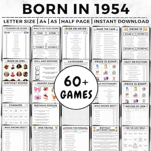 71er Geburtstag Gesellschaftsspiele, 1954 geboren, 71er Geburtstagsspiele, 1954 Geboren, Quiz Spiel, 71er Geburtstag, 1954 Geboren, 1954 Geburtstagsspiele
