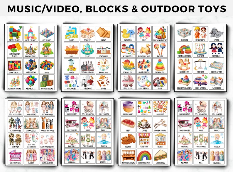 Toy Bin Labels, Toy Bin Labels Editable, Playroom Labels, Trofast