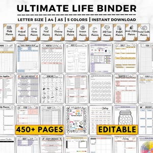 Life Binder, Household Planner, Productivity Planner, Household Budget, ADHD Planner, Family Planner, Household Management, Life Planner