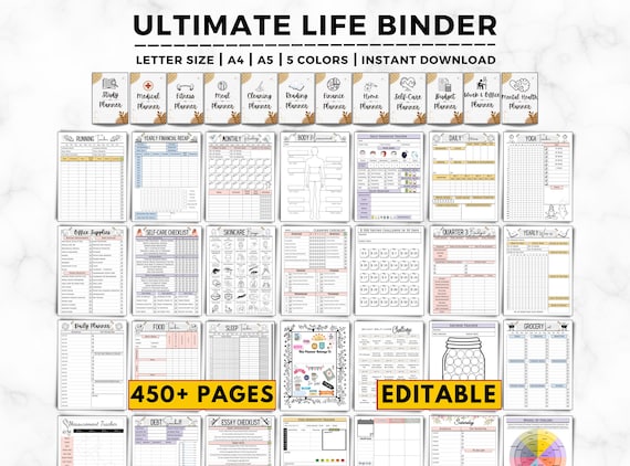 Life Binder, Household Planner, Productivity Planner, Household Budget, ADHD Planner, Family Planner, Household Management, Life Planner