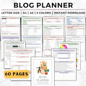 Blog Planner, Blog Post Outline, Blog Planning, Content Strategy, Blog Website Branding, Blog Promotion, Starting a Blog, Blogging Planner