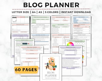 Blog Planner, Blog Post Outline, Blog Planning, Content Strategy, Blog Website Branding, Blog Promotion, Starting a Blog, Blogging Planner