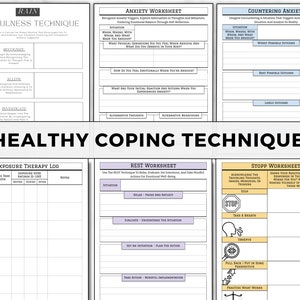 Anxiety Journal, Therapy Journal, Anxiety Worksheets, Mental Health Journal, Therapy Worksheets, Depression, DBT, CBT, Anxiety Tracker bild 8