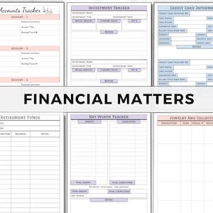 End of Life Planner, Fillable Emergency Planner, Last Wishes Planner, Estate Planning, Will, Final Preparation, What If Binder, Just In Case image 10