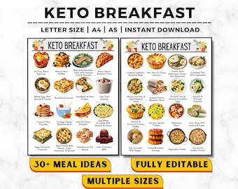 Formule de petit-déjeuner Keto : 32 recettes à faible teneur en glucides (téléchargement numérique)