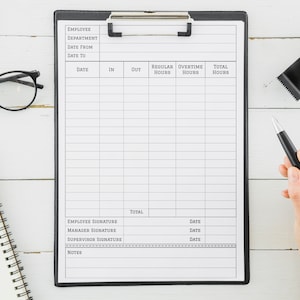 Urenregistratie van medewerkers. Bewerkbaar urenstaatformulier. Afdrukbare urenstaat. Werknemersrooster Tijdwaarneming. Tijd kaart. Sjabloon urenstaat. Werklogboek