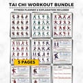 Tai Chi Workout Bundle Printable, Chair Tai Chi Exercises For Seniors,  Gentle Walking Flow Fall Prevention Home Mobility Balance & Strength product logo