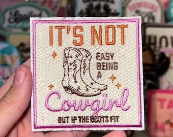 Easy Cowgirl Embroidery Patch