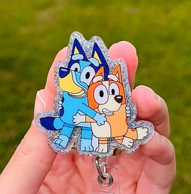 BLUEY Retractable Badge Reel - Etsy