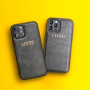 Personalised Leather iPhone case for iPhone 13 Pro Max 13 Pro 13 13 mini - 12 Pro Max 12 Pro 12 - 11 Pro Max 11 Pro 11 - X/XS XS Max XR -
