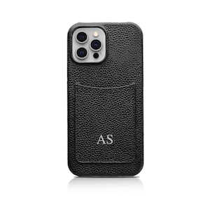Personalised Genuine Leather Phone case with Card Holder Slot iPhone 13 Pro Max 13 Pro 13 Mini - 12 Pro 12 Pro Max 12 mini image 5