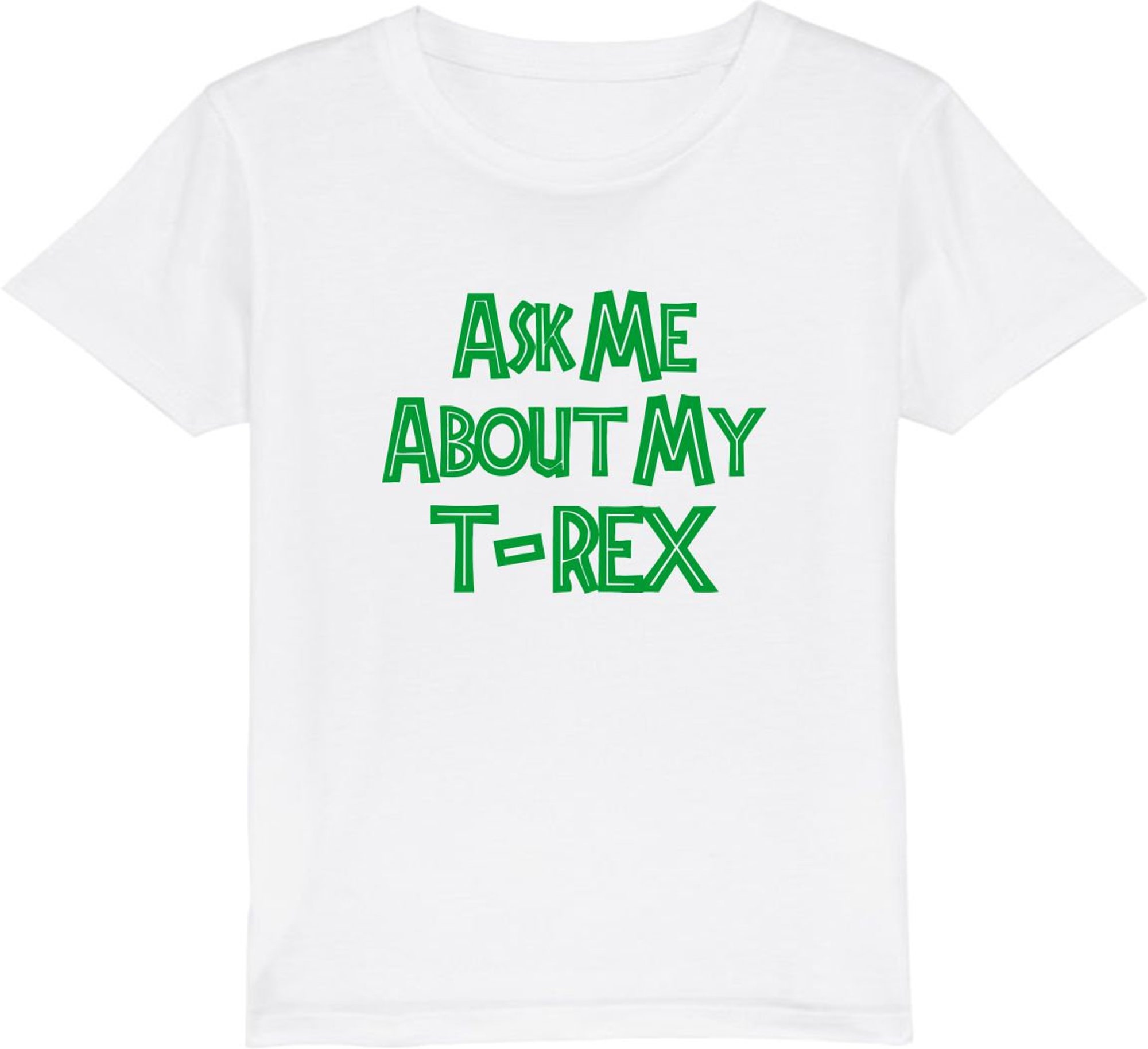 Discover Ask Me About My T-Rex T-Shirt, Funny Dinosaur Flip Gift Joke Costume