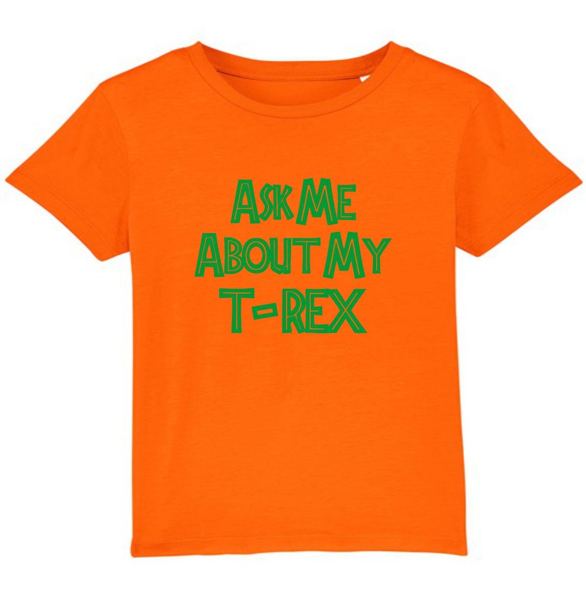 Discover Ask Me About My T-Rex T-Shirt, Funny Dinosaur Flip Gift Joke Costume