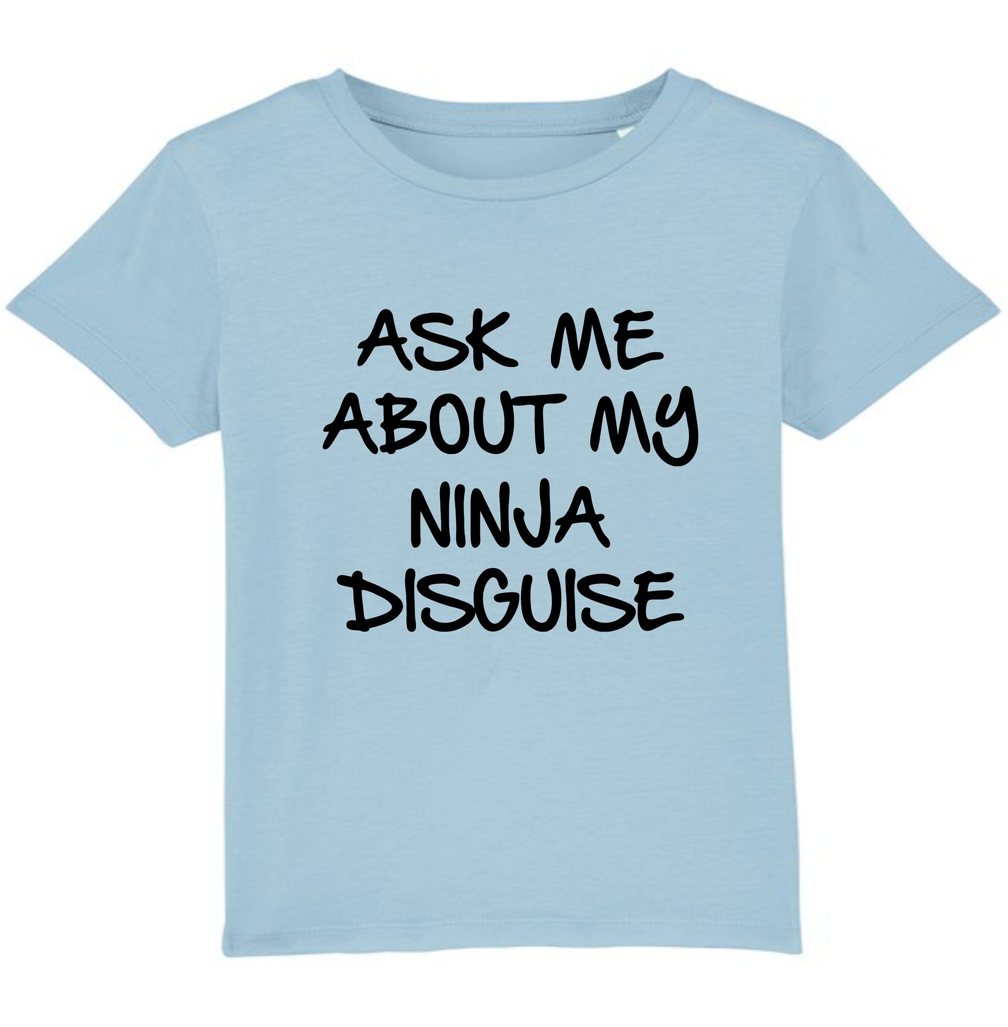 Discover Ask Me About My Ninja Disguise Graphic Fancy T-shirt Men Funny Eyes Flip Tee Top