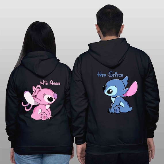 Stitch And Angel Hoodie