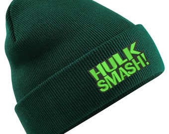 Hulk Beanie Hat - Etsy UK