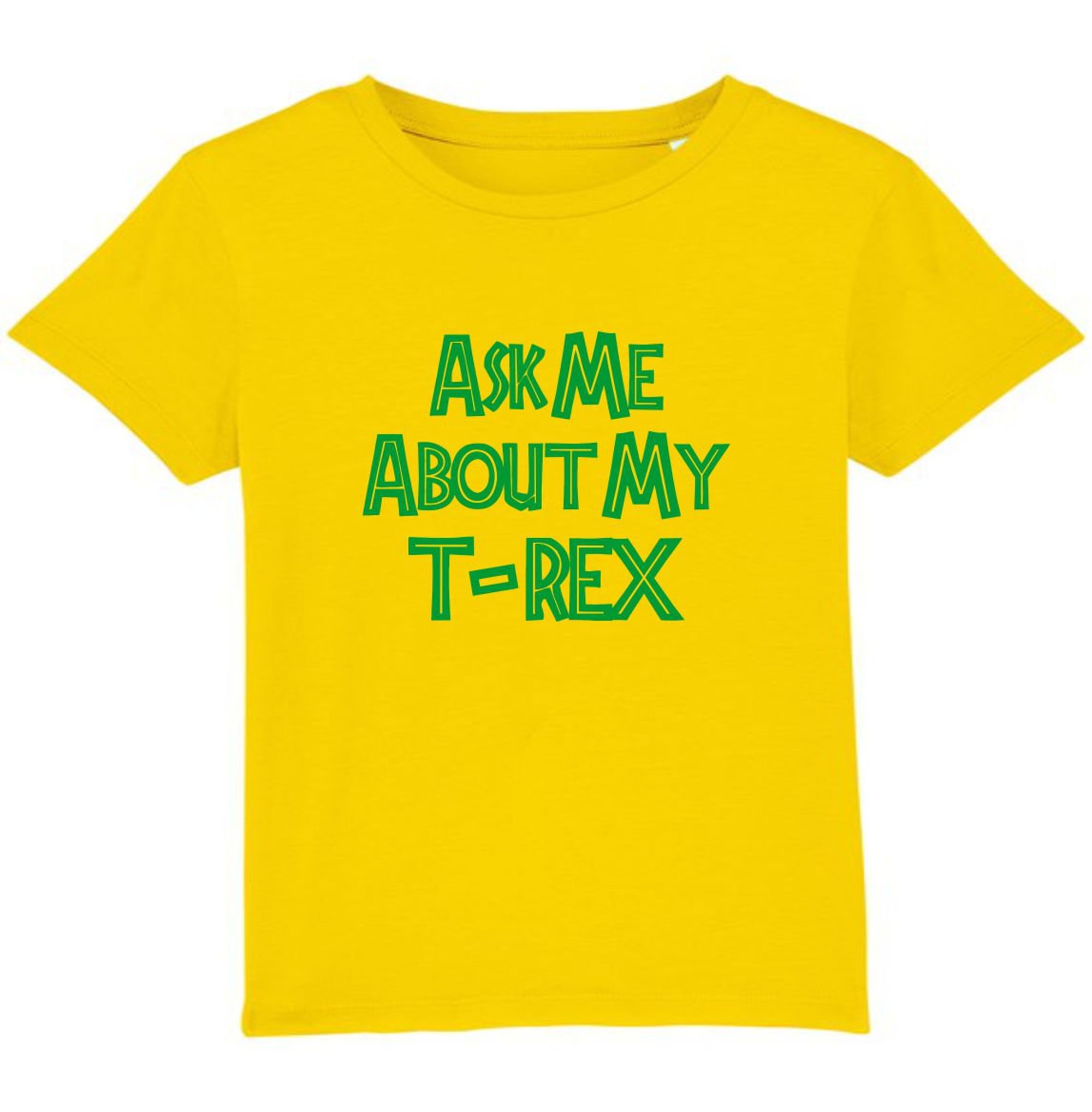 Discover Ask Me About My T-Rex T-Shirt, Funny Dinosaur Flip Gift Joke Costume