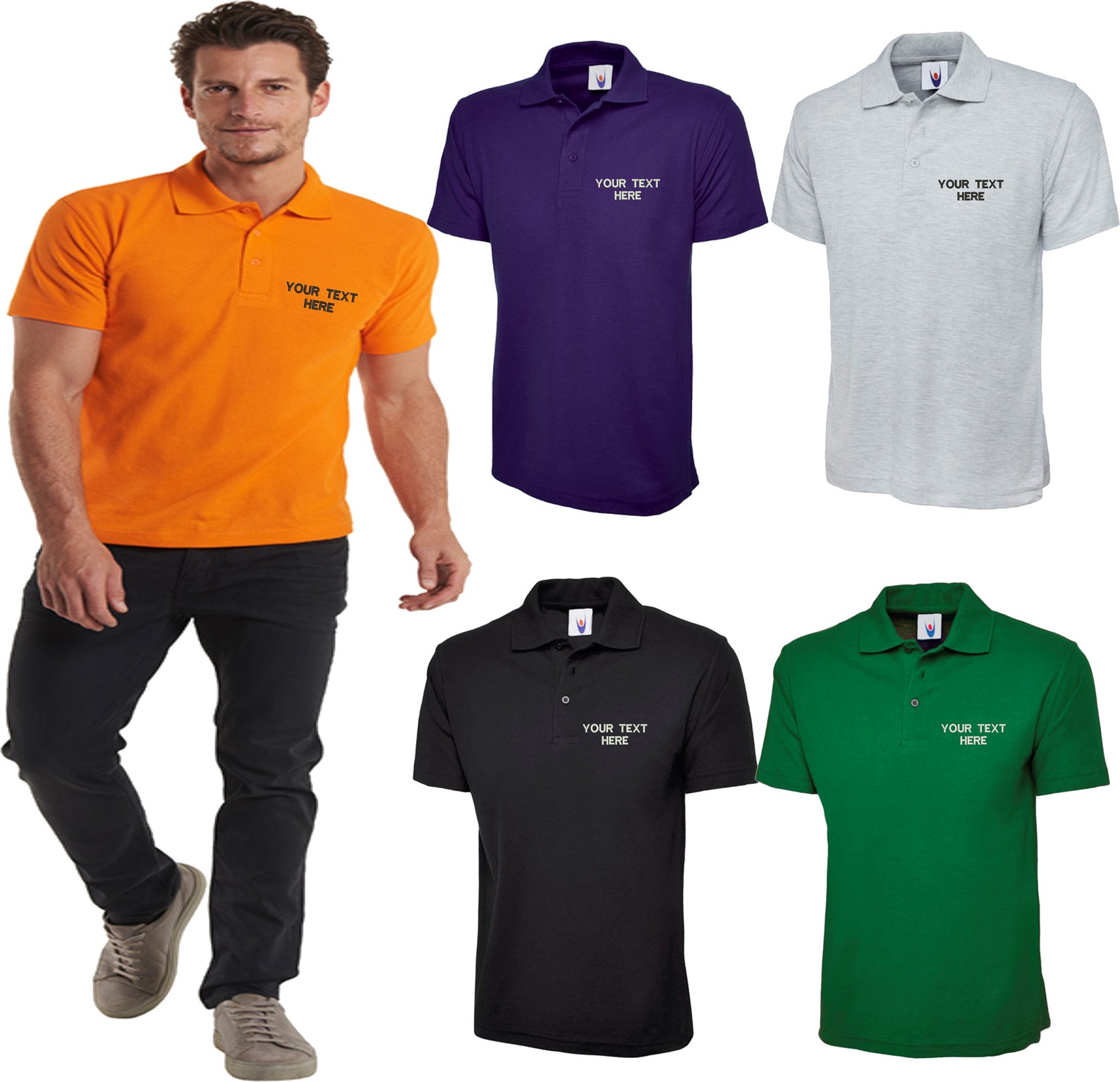 uneek classic polo shirt uc101