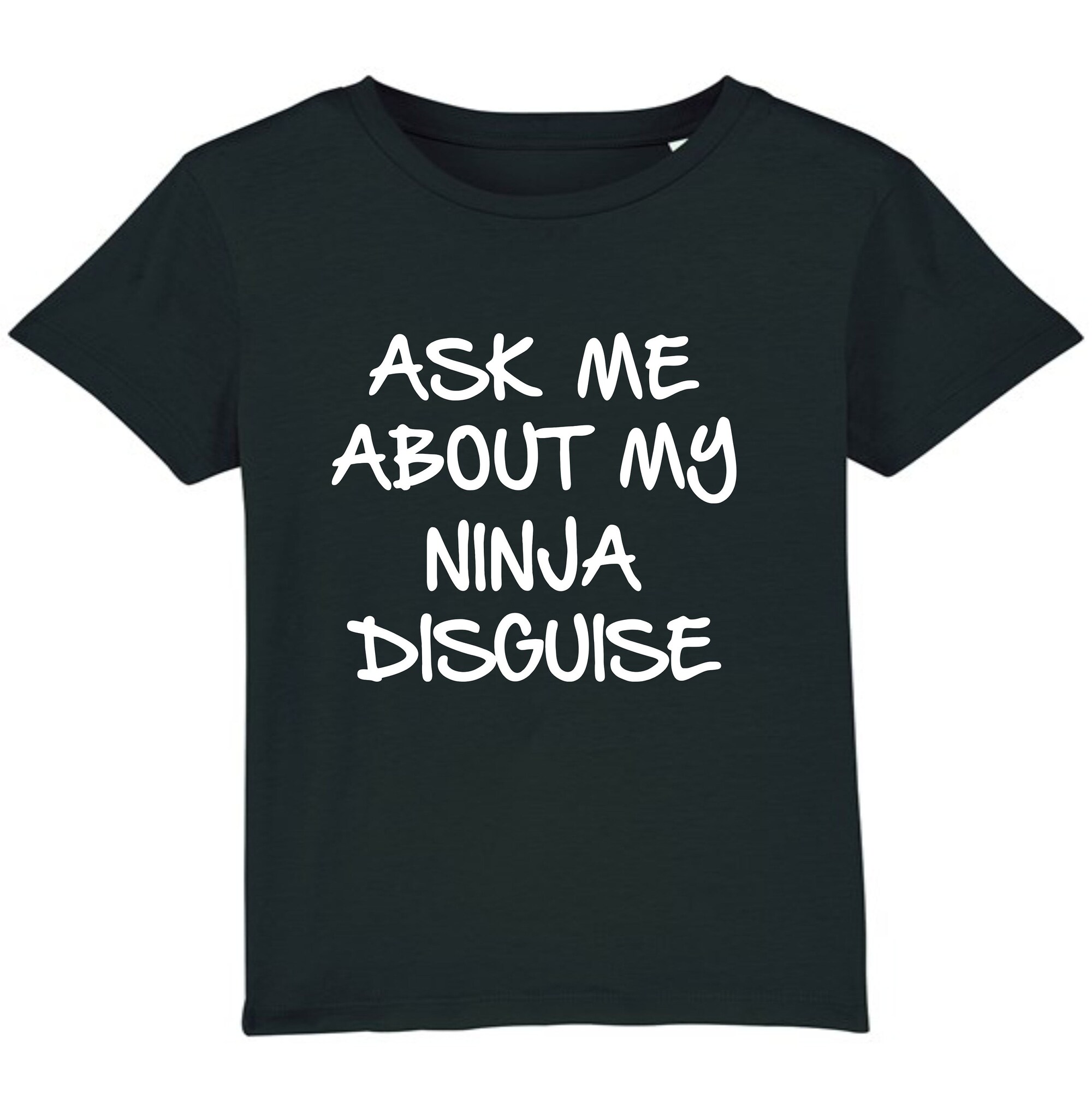 Discover Ask Me About My Ninja Disguise Graphic Fancy T-shirt Men Funny Eyes Flip Tee Top