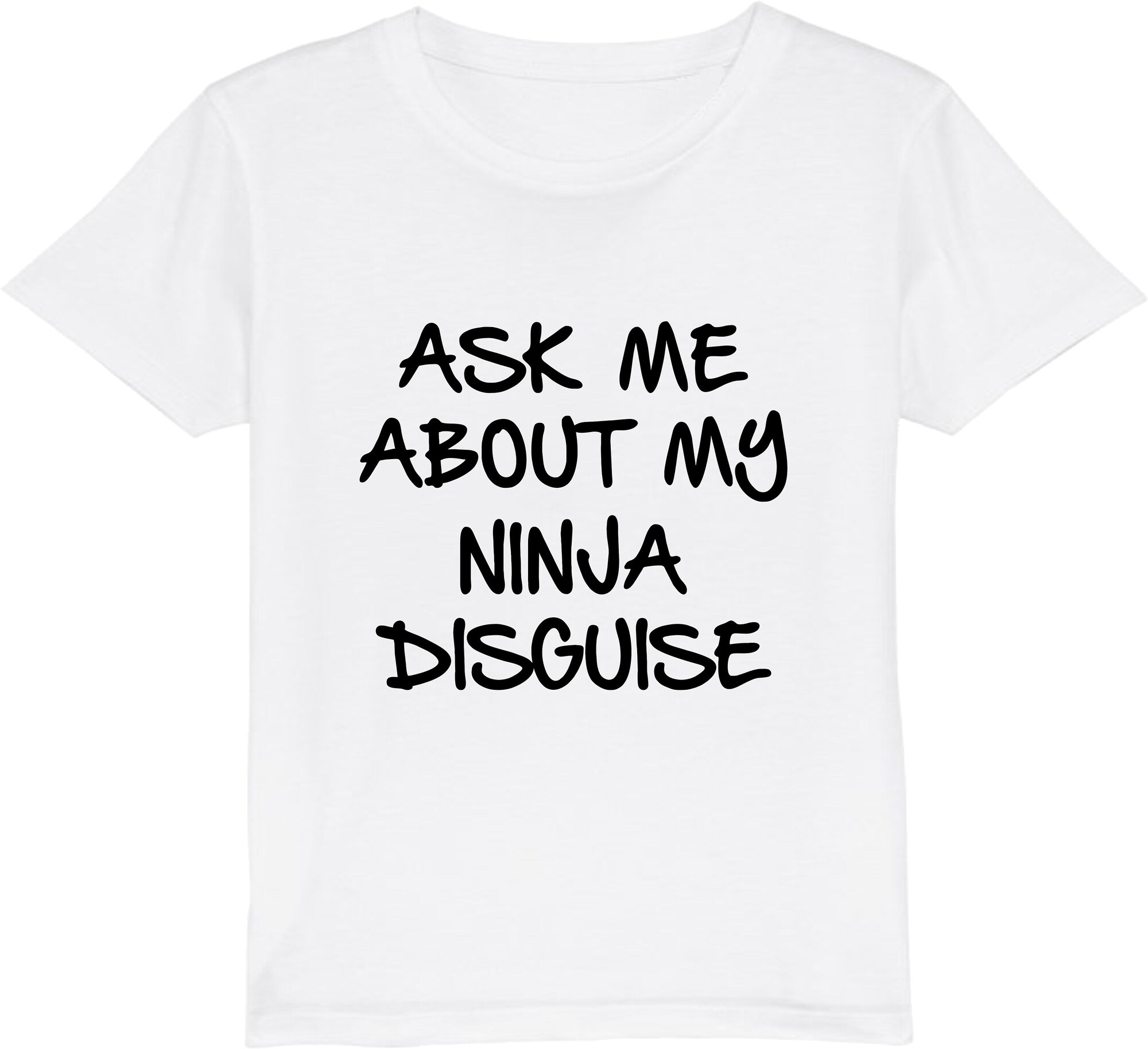 Discover Ask Me About My Ninja Disguise Graphic Fancy T-shirt Men Funny Eyes Flip Tee Top