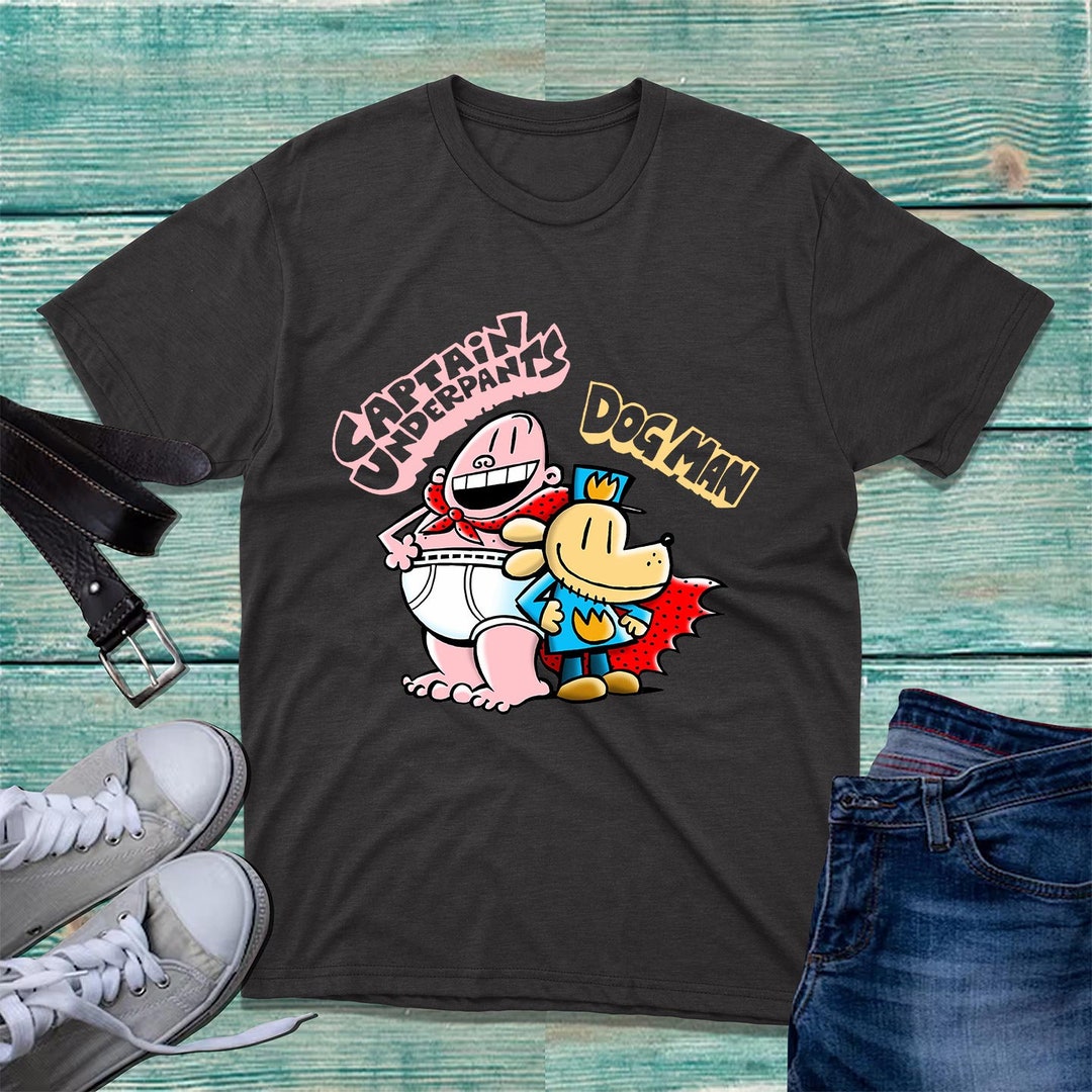 Captain Underpants Dog Man Tshirt Funny Novel Series World Etsy UK