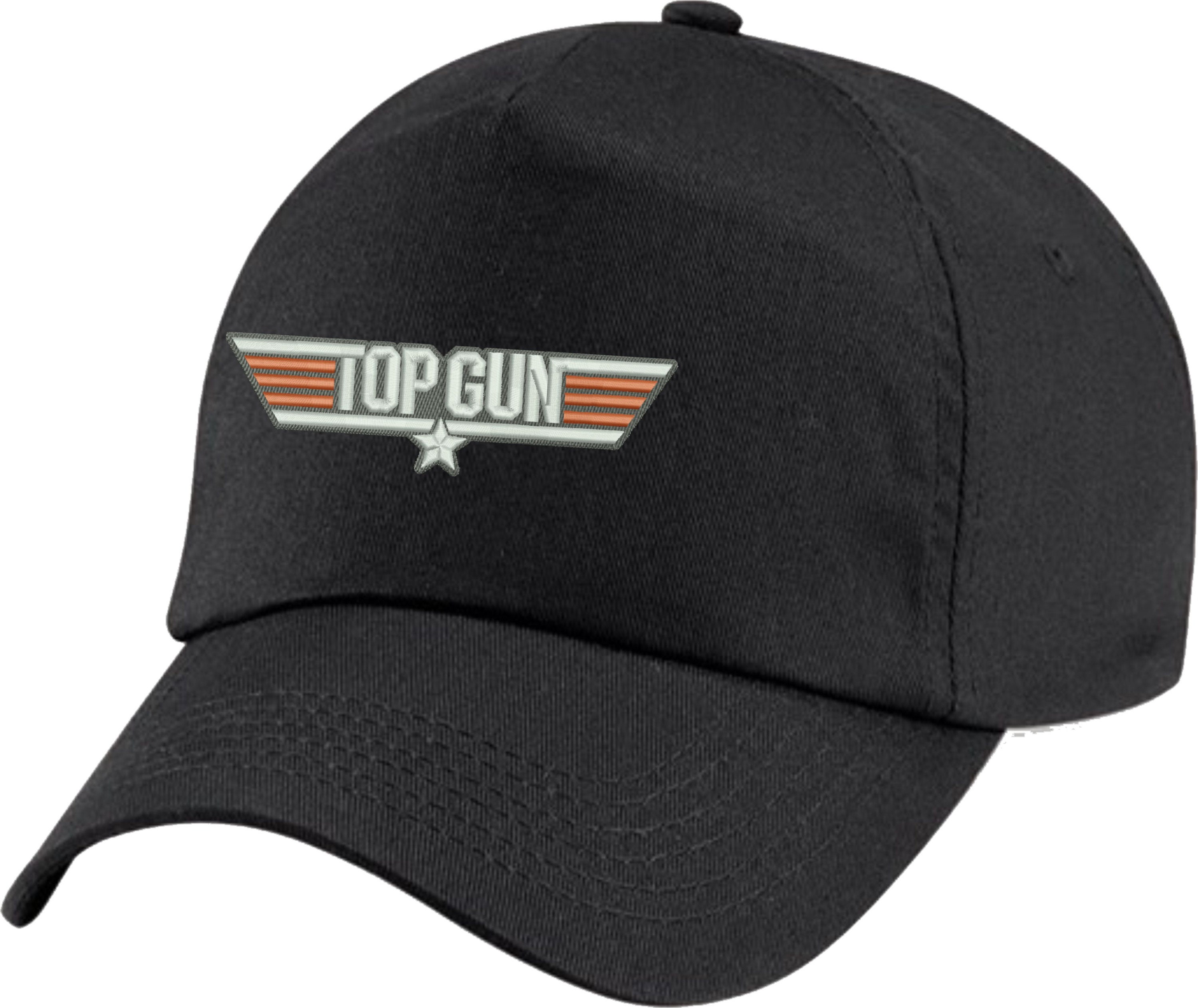 Embroidered Top Gun Baseball Cap Plane 