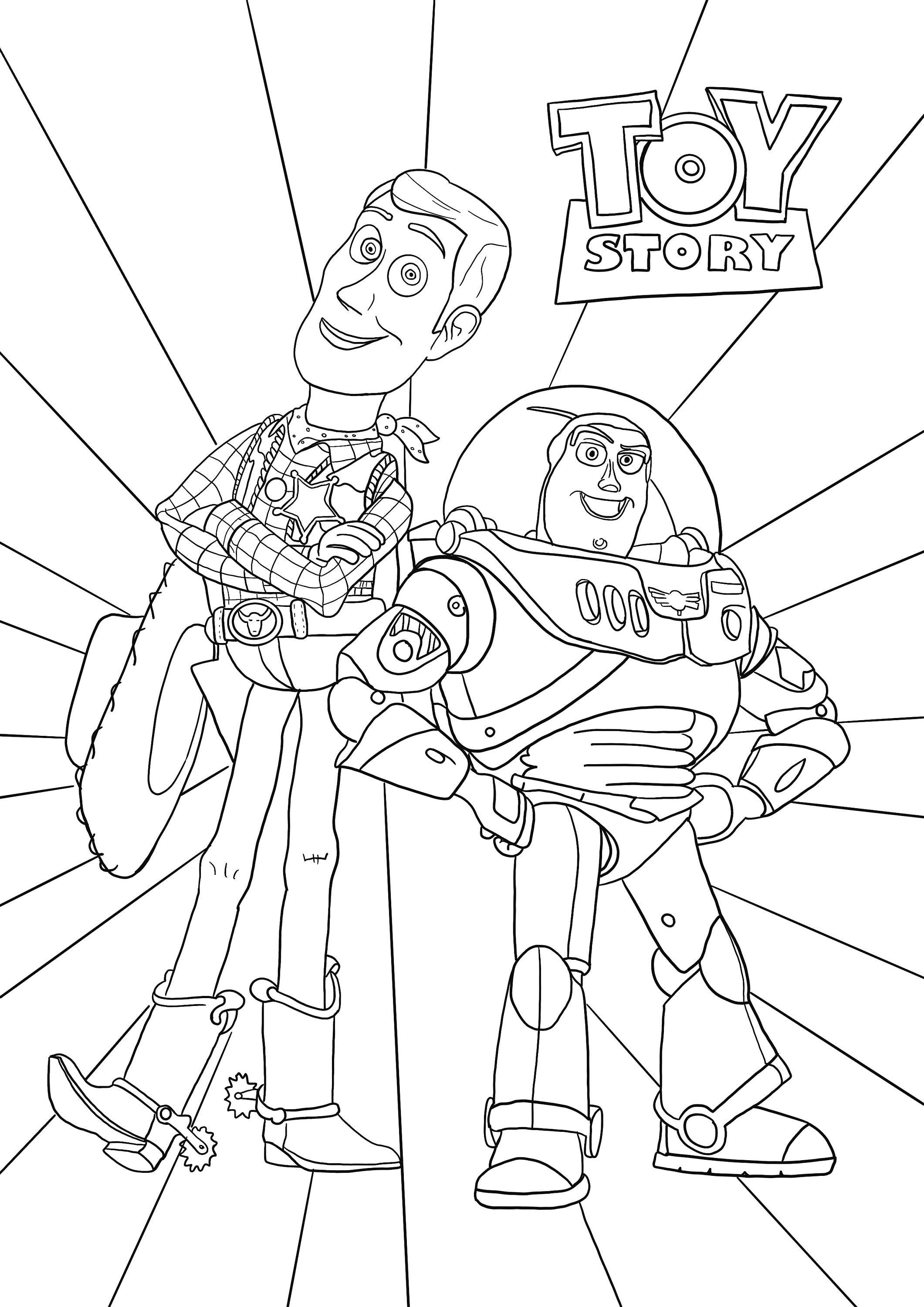 Toy story colouring in page Etsy