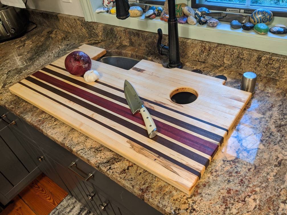 Custom Sink Cover Cutting Board and Over the Sink Surface