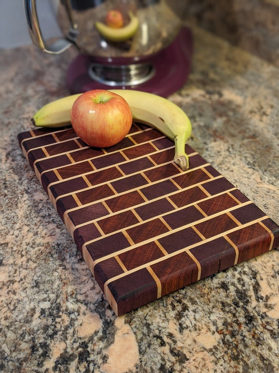 End grain cutting board | brick pattern end-grain cutting board | cutting board | prep board