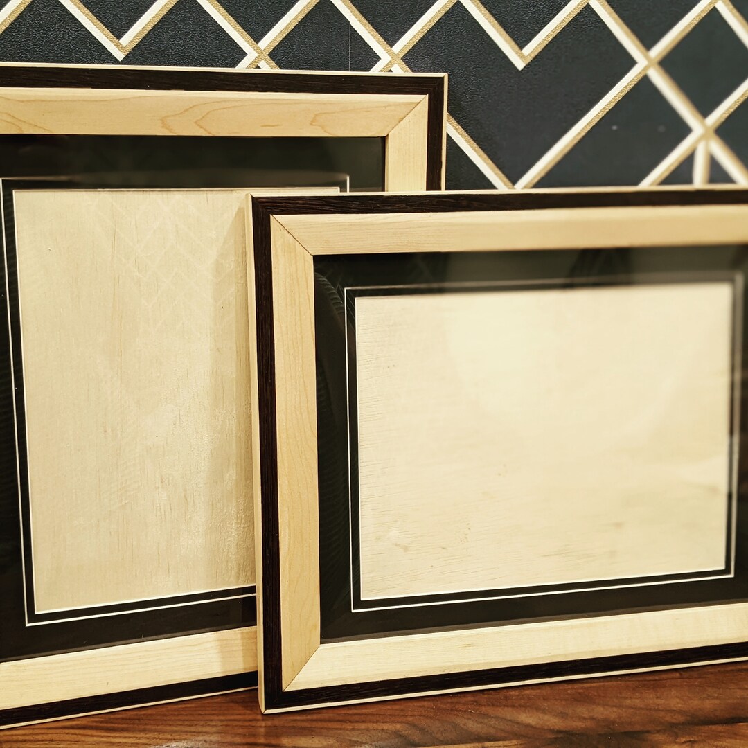 Timber Inlay Photo Frame Handmade Hardwood Inlay Picture Frame | Walnut or Maple - Etsy