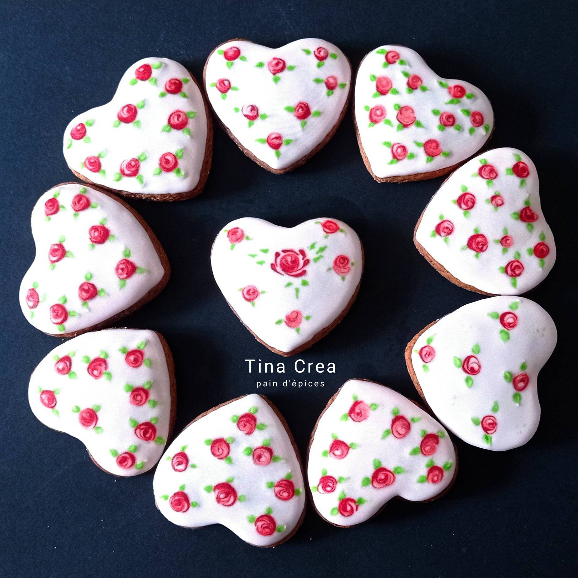 Lot 10 Pains d'épices Décorés en Glaçage Royal