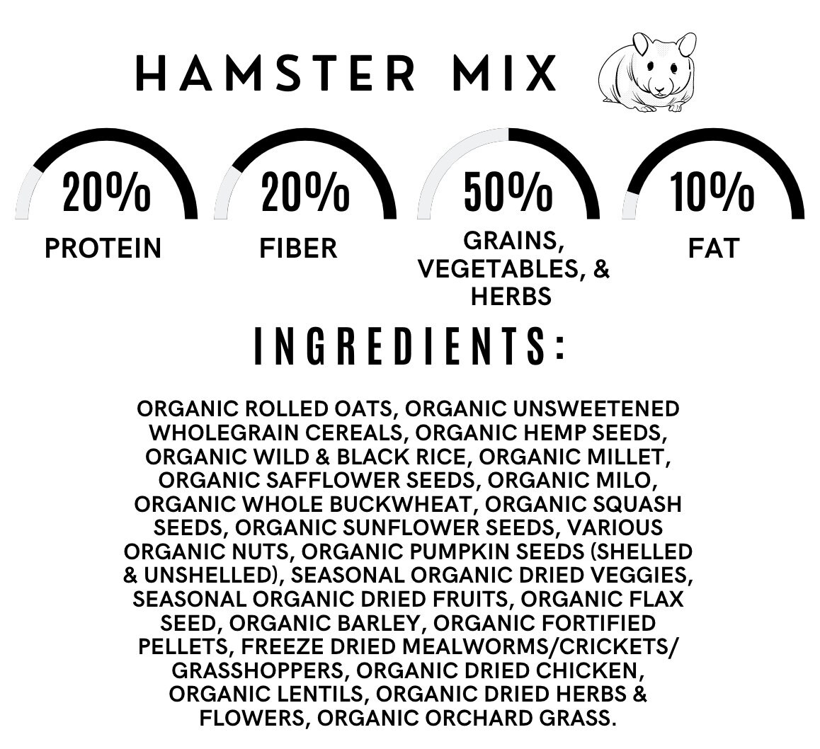 Organic Rat Mouse & Hamster Food Etsy