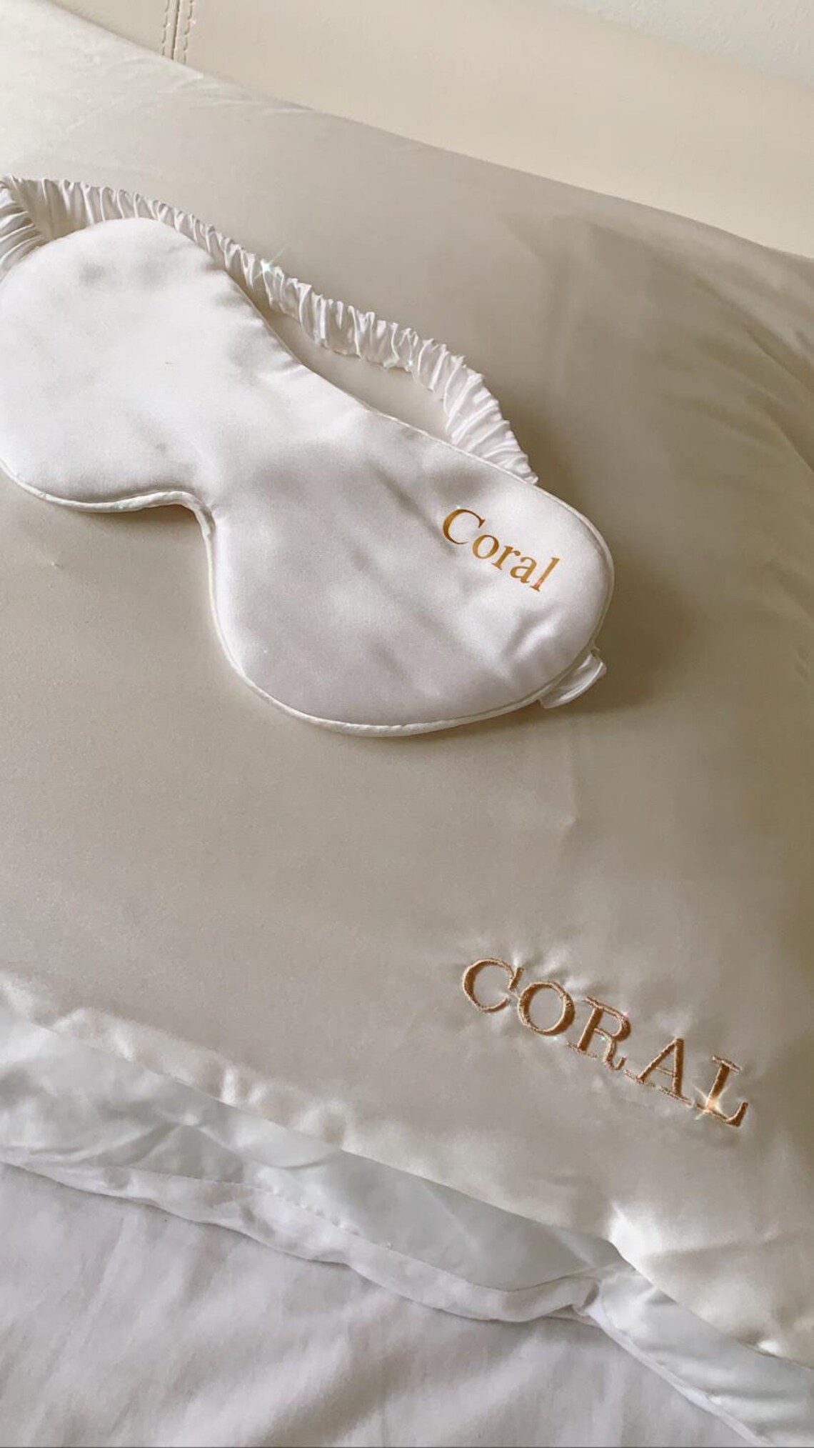 Personalised Mulberry Silk Pillowcases Etsy