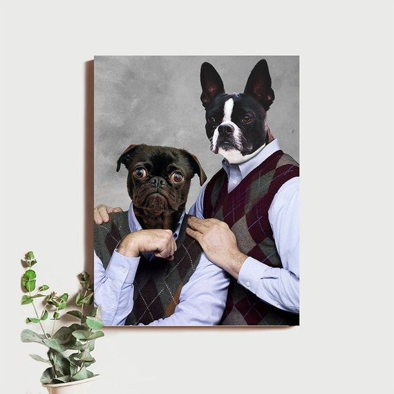 Funny Custom Pet Portraits Funny Dog and Owner Pet Portrait - Etsy Funny Custom Pet Portraits Funny Dog and Owner Pet Portrait - Etsy