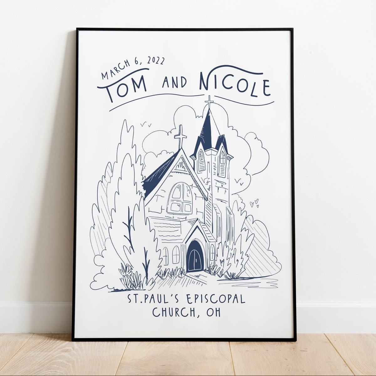 Sketch of Wedding Venue, Personalized Illustrated Wedding Gift, Anniversary Venue Art, Wedding Venue Poster, Personalized Venue Illustration - Etsy