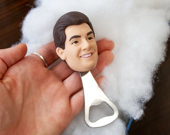 Personalized Bottle Opener, Custom Bottle Opener, Bobble Head Groom Gift, Bobblehead Groomsmen Gift, Custom Gift for Men, Bottle Opener Gift