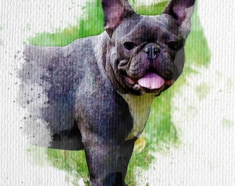 Custom Watercolor Pet Portrait, Custom Watercolor Art, Personalized Watercolor Pet Portrait, Watercolor Pet Portrait Gifts, Custom Pet Art