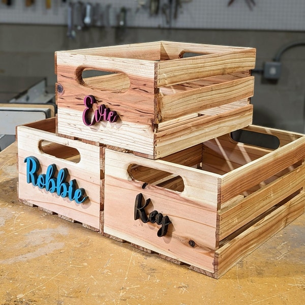 Picture of Wooden Storage Crate - Etsy