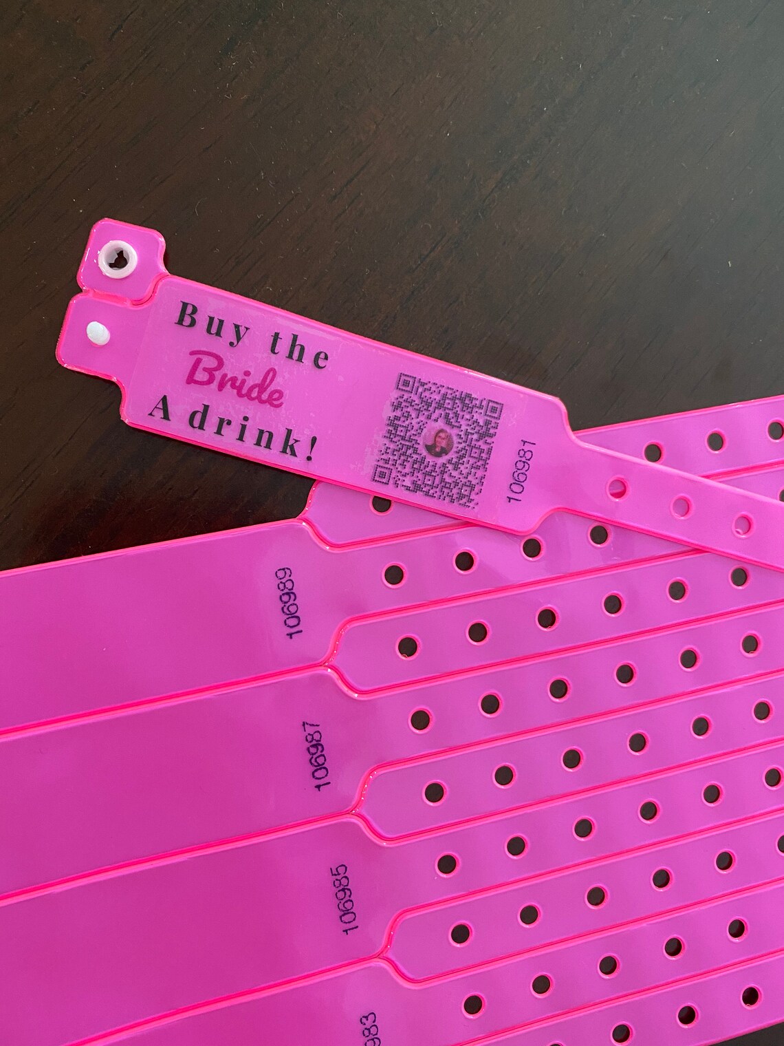 Venmo qr code wristbands cash app qr code for bachelorette etsy