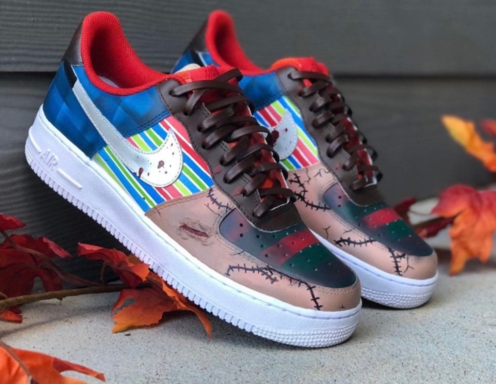 Freddy Krueger y Chucky Air Force 1 Etsy España