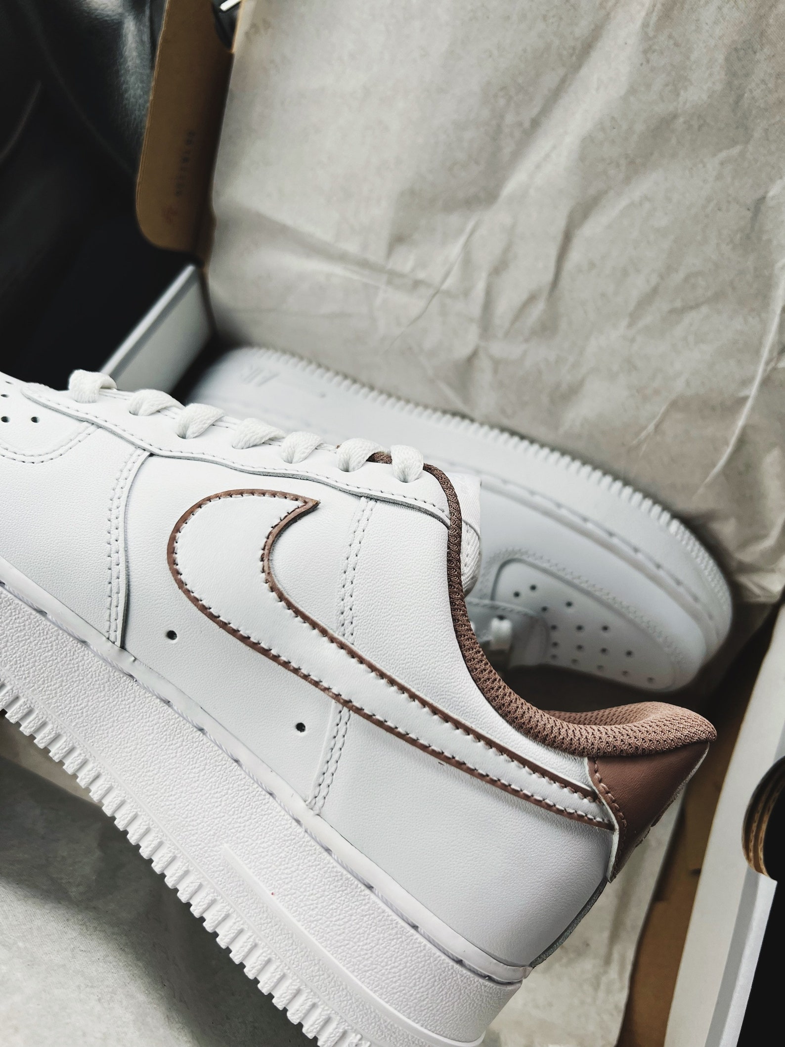 air force one brown suede