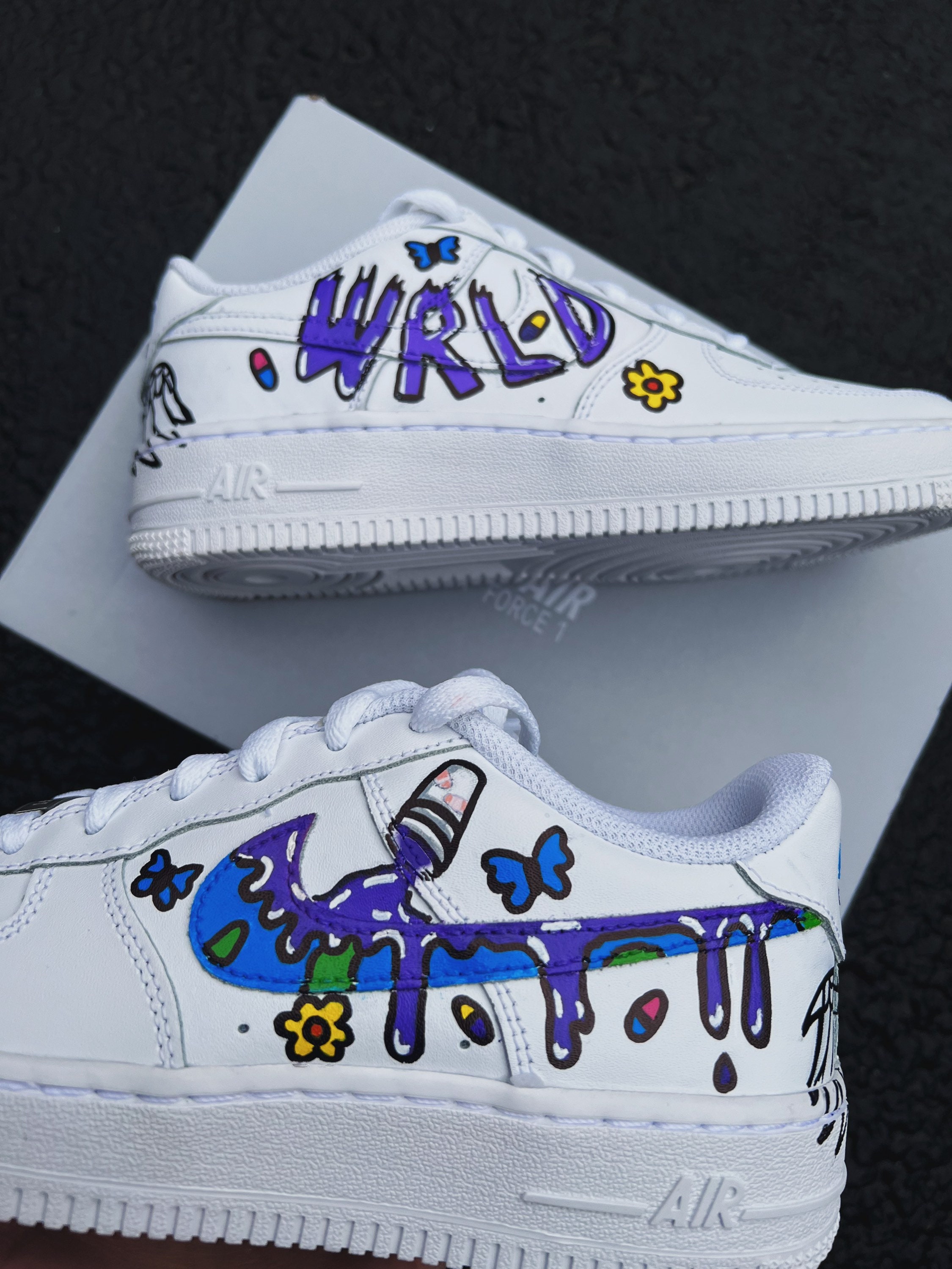 Juice Wrld Rapper Full Print Sneaker Skate Shoes